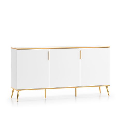 Buffet 3 Portes Stratifiés Blanc