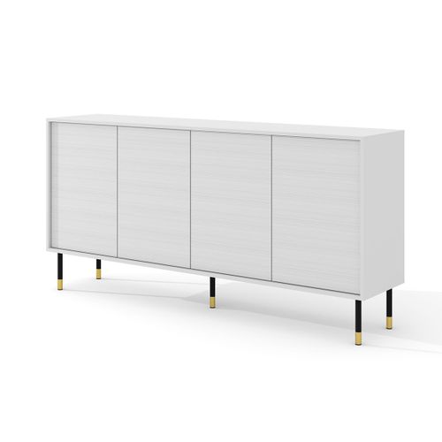 Buffet 4 Portes Stratifiés Blanc