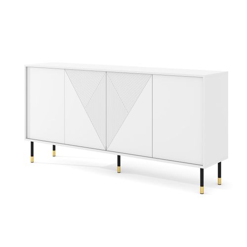 Buffet 4 Portes Stratifiés Blanc