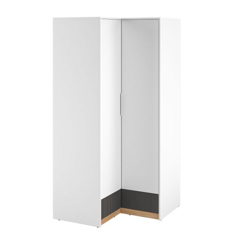 Armoire D'angle 2 Portes Stratifiés Blanc
