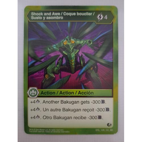 Carte Bakugan : Coque Bouclier / Shock And Awe