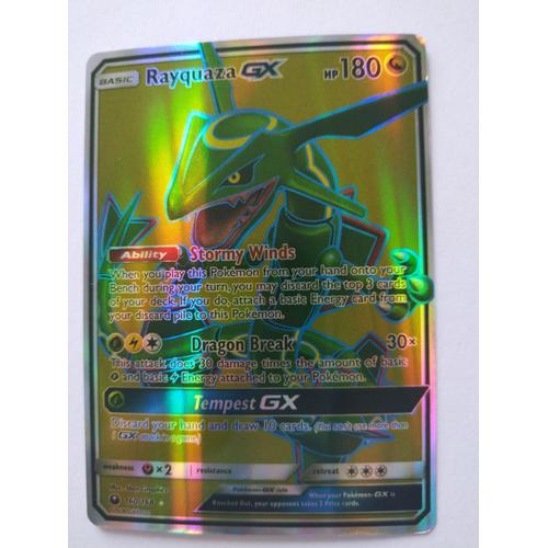 Carte Pokémon Rayquaza Gx 160/168