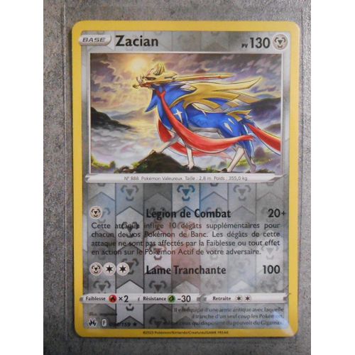 Zacian Reverse 094/159 - Eb 12.5 - Zénith Suprême - Vf