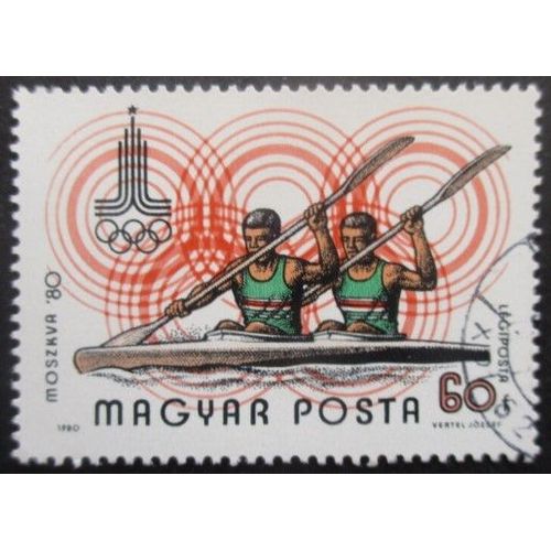 Hongrie Poste Aérienne N°430 Jeux Olympiques De Moscou 1980 Oblitéré