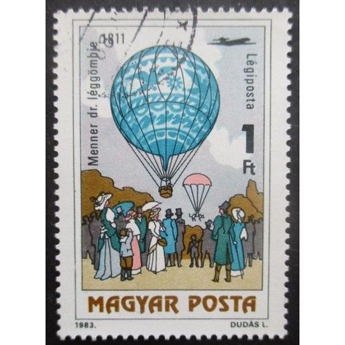 Hongrie Poste Aérienne N°450 Montgolfière Oblitéré