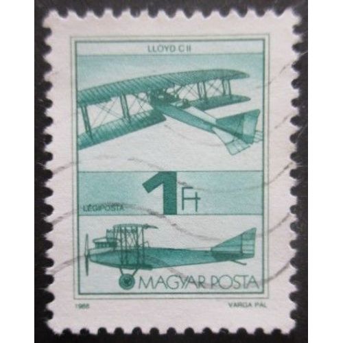 Hongrie Poste Aérienne N°459 Avion Oblitéré