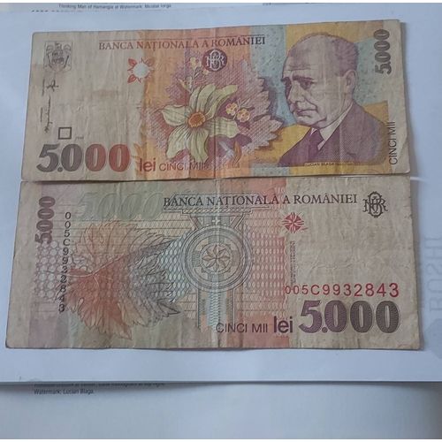 Roumanie 5000 Lei 1998