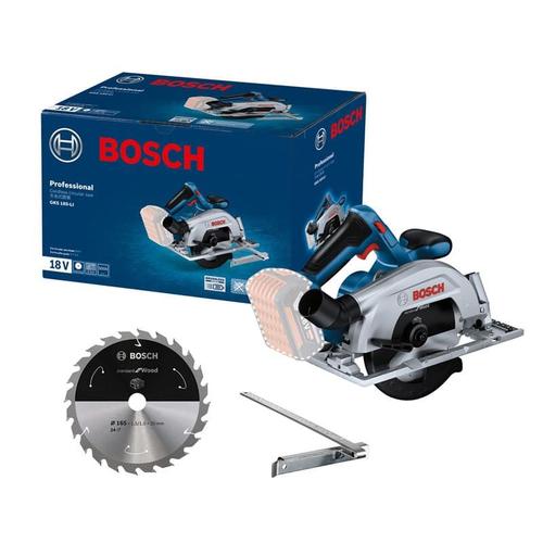 Scie circulaire sans fil 18V Brushless (produit seul) GKS 185-LI - BOSCH 06016C1221