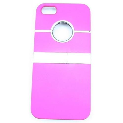 Coque Iphone 5 Rose Fushia Avec Support