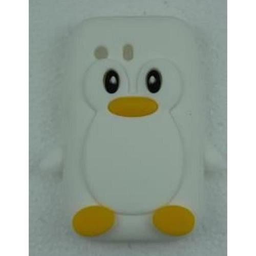 Coque Samsung Galaxy Y Motif Pingouin Blanc