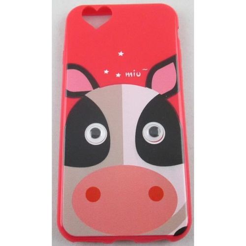 Coque Iphone 6/6s Rouge Motif Vache