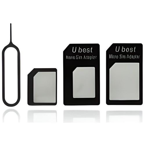Adaptateur 4 En 1 Carte Nano Sim, Carte Sim