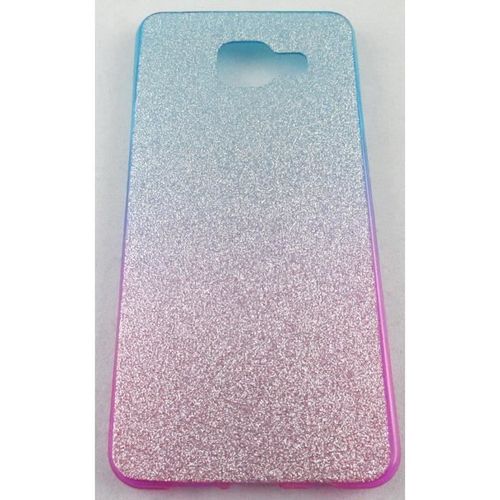 Coque Samsung Galaxy A3 2016 Rose Et Bleu Ciel À Paillette
