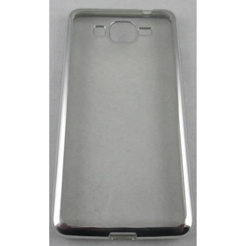 Coque Samsung Galaxy Grand Prime Transparent Et Gris