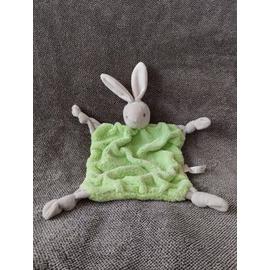 Kaloo collection Lilirose doudou lapin rose vert fleur 16 cm Grelot chez  vous des demain