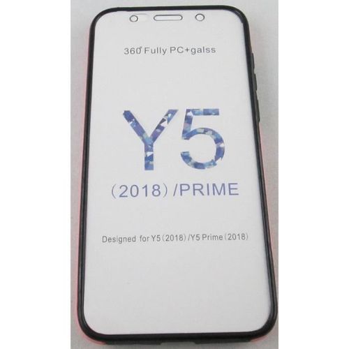 Coque Huawei Y5 2018 Intégrale Rose Clair Face Avant Et Arrière