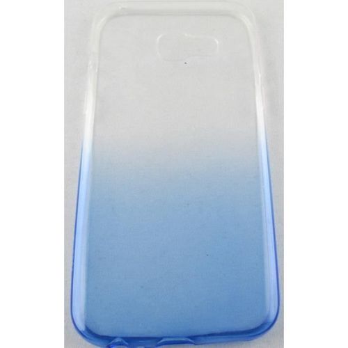 Coque Samsung Galaxy A3 2017 Bleu Et Transparente En Silicone