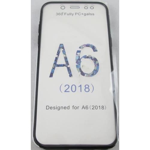 Coque Samsung Galaxy A6 2018 Intégrale Transparente Et Gris Avant Arrière