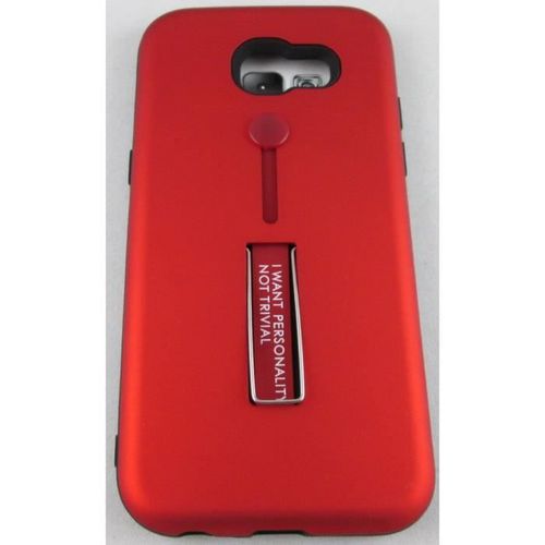 Coque Samsung Galaxy A5 2017 Rouge Avec Support Vidéo Et Ring