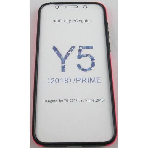 Coque Huawei Y5 2018 Intégrale Rose Face Avant Et Arrière