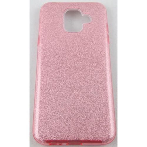 Coque Samsung Galaxy A6 2018 Rose À Paillettes