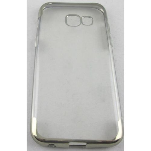 Coque Samsung Galaxy A3 2017 Transparente Et Gris Argent