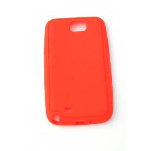 Coque En Silicone Rouge Pour Samsung Galaxy Note 2