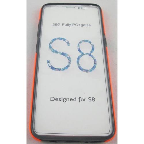 Coque Samsung Galaxy S8 Intégrale Orange Avant Arrière