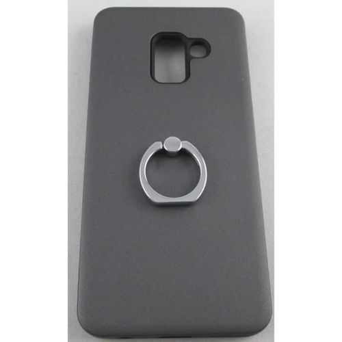 Coque Samsung Galaxy A8 2018 Gris Avec Support Vidéo