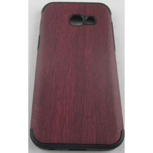 Coque Samsung Galaxy A3 2017 Marron Foncé Effet Bois