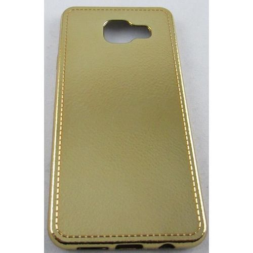 Coque Samsung Galaxy A3 2016 Or Simili Cuir