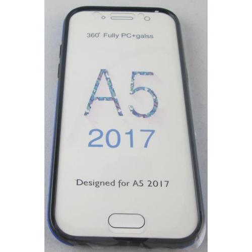 Coque Samsung Galaxy A5 2017 Intégrale Transparente Et Bleu Avant Arrière