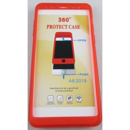 Coque Samsung Galaxy A5 2018 Rouge Intégrale En Silicone