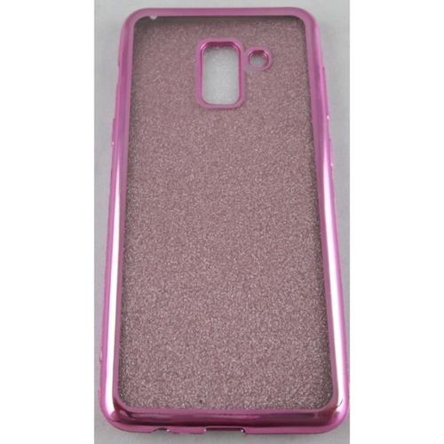 Coque Samsung Galaxy A8 2018 Rose À Paillettes