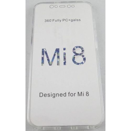 Coque Xiaomi Mi 8 Transparente Intégrale Face Avant Et Arrière