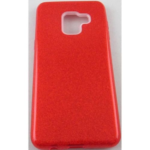 Coque Samsung Galaxy A5 2018 Rouge À Paillettes