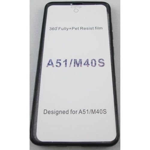 Coque Samsung Galaxy A51 Intégrale Bleu Foncé Avant Arrière