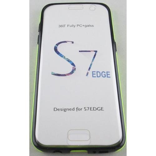 Coque Pour Samsung Galaxy S7 Edge Vert Intégrale 360°