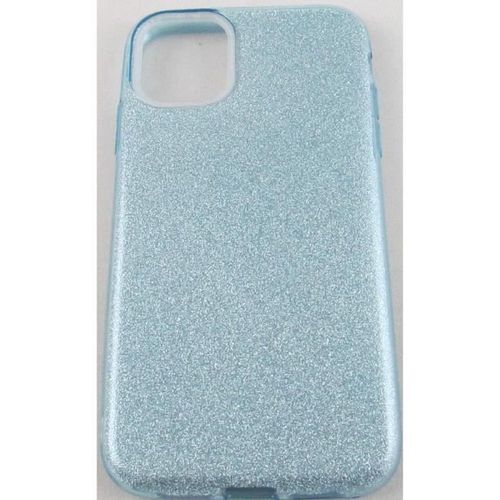 Coque Iphone 11 Bleu Ciel À Paillettes En Silicone