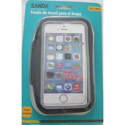 Brassard De Sport Course Compatible Iphone 6+/7+/S20+ Et Tout Smartphone 5.5 Pouces Noir