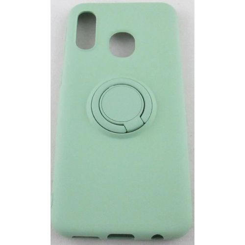 Coque Samsung Galaxy A20e Vert Avec Support Bague Intégré Semi Rigide
