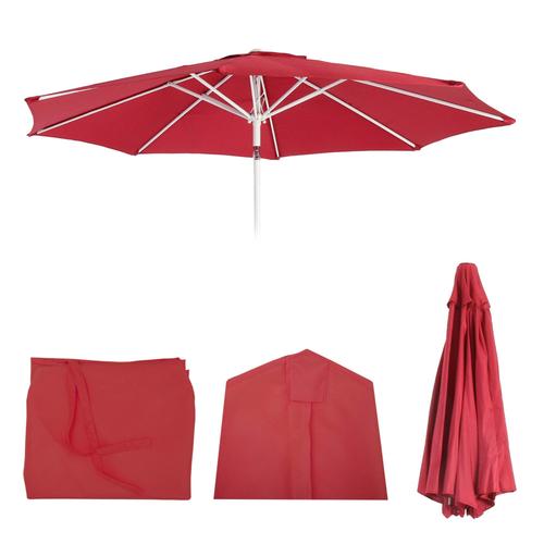 Housse De Rechange Pour Parasol N18, Housse De Parasol De Rechange, Ø 2,7m Tissu/Textile 5kg   Rouge