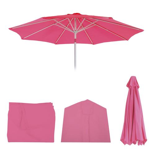 Housse De Rechange Pour Parasol N19, Housse De Parasol De Rechange, Ø 3m Tissu/Textile 5kg   Rose