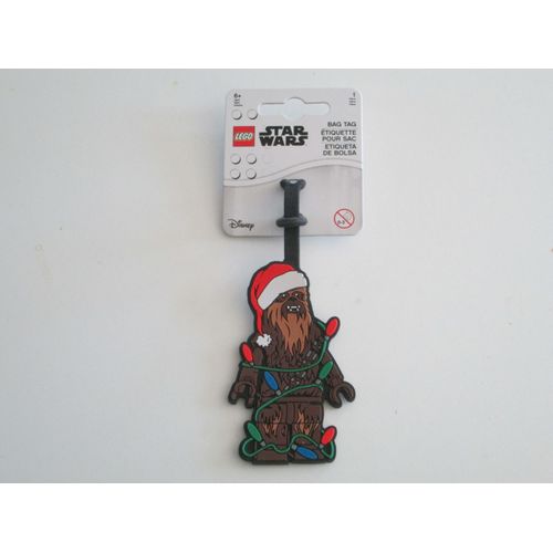 LEGO Star Wars étiquette pour sac à dos de Chewbacca et sa guirlande de noël