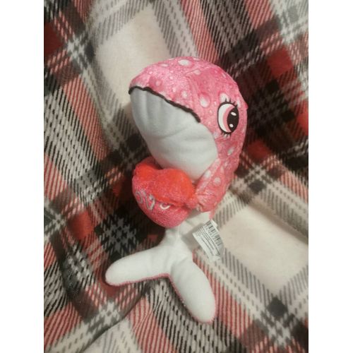 Doudou Peluche Dauphin Rose Bulle Coeur Love Forest Distribution