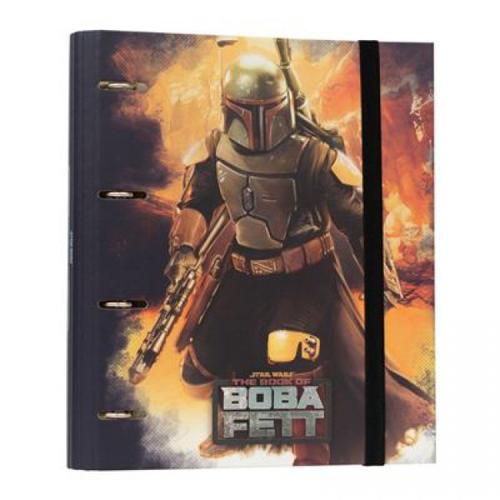 Classeur A4 4 Anneaux Star Wars, The Book Of Boba Fett, Classeur Rigide 4 Anneaux, Format 27 X 32 Cm