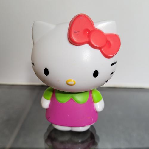 Jouet Figurine Hello Kitty Sanrio - Hello Kitty En Habit Violet Et Vert - Collection Mac Donalds Happy Meal