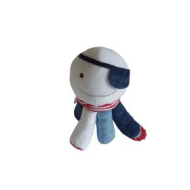 Doudou Peluche Pieuvre Pirate 22 Cm Obaibi