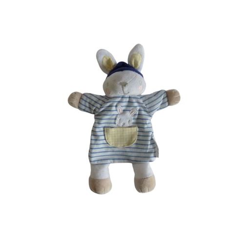 Doudou Lapin Marionnette Comme Neuf Sergent Major