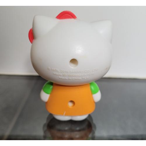 Jouet Figurine Hello Kitty Sanrio - Hello Kitty En Habit Orange Et Vert - Collection Mac Donalds Happy Meal